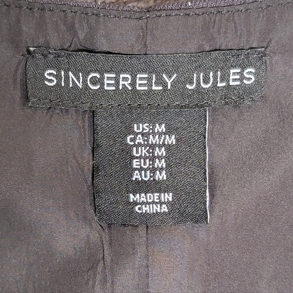 Sincerely Jules Pinstripe Pleated Mini Vest Dress Women's M Y2K Preppy LIKE NEW - Picture 4 of 12